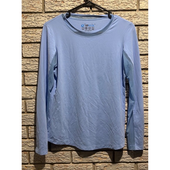 IBKUL Tops - IBKUL Womens Long Sleeve Sun Shirt UPF 50+ Cooling Blue Mesh S